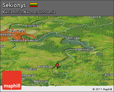 Satellite Panoramic Map of Sekionys