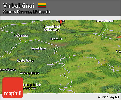 Satellite Panoramic Map of Virbaliūnai