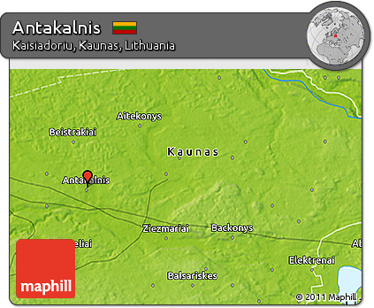 Physical 3D Map of Antakalnis