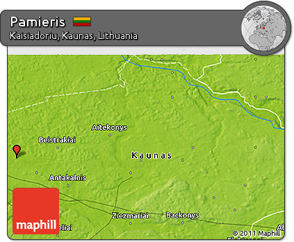Physical 3D Map of Pamieris