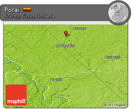 Physical 3D Map of Porai