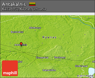 Physical 3D Map of Antakalnis