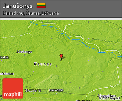 Physical 3D Map of Janušonys