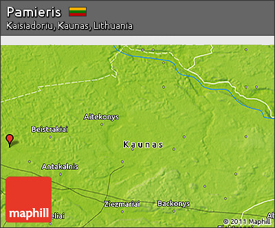 Physical 3D Map of Pamieris