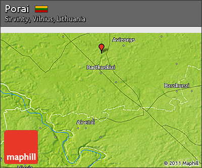 Physical 3D Map of Porai