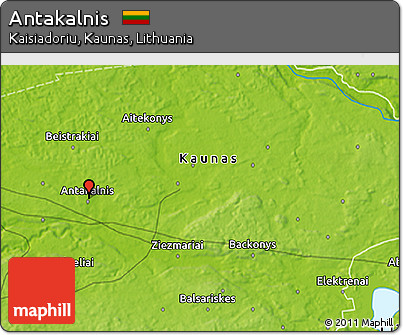 Physical 3D Map of Antakalnis