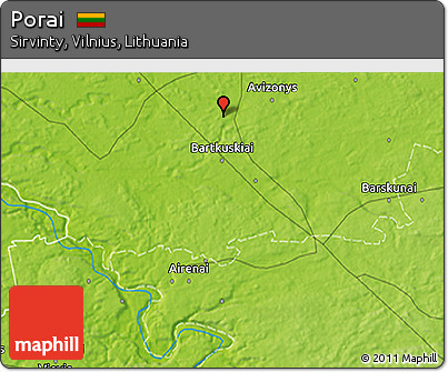 Physical 3D Map of Porai