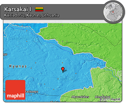 Political 3D Map of Karsakai I