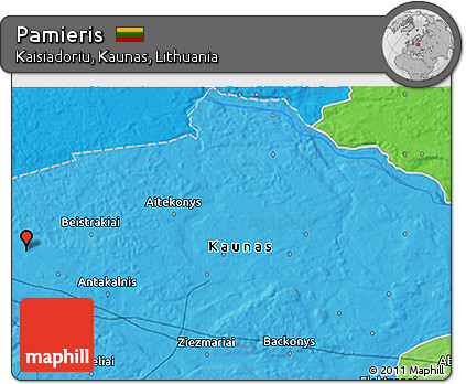 Political 3D Map of Pamieris