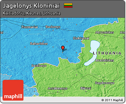 Political 3D Map of Jagėlonys Kloniniai