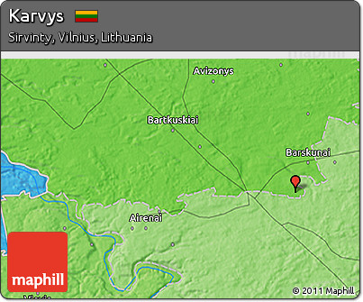 Political 3D Map of Karvys
