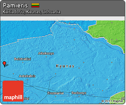 Political 3D Map of Pamieris
