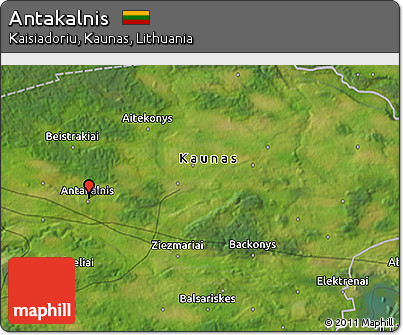 Satellite 3D Map of Antakalnis