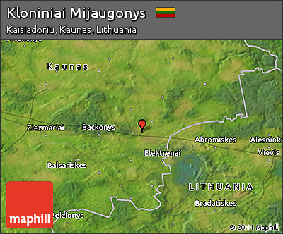 Satellite 3D Map of Kloniniai Mijaugonys