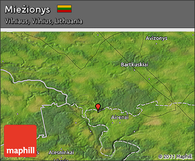 Satellite 3D Map of Miežionys
