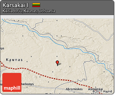 Shaded Relief 3D Map of Karsakai I