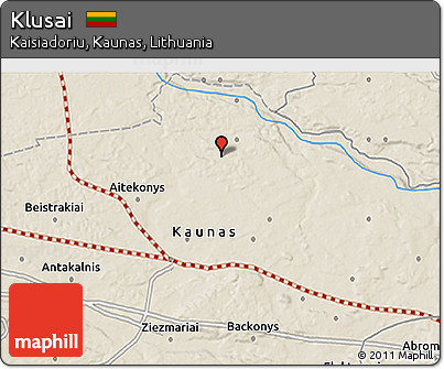 Shaded Relief 3D Map of Klusai