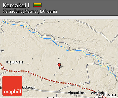 Shaded Relief 3D Map of Karsakai I
