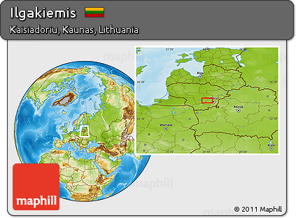 Physical Location Map of Ilgakiemis