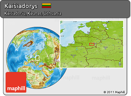 Physical Location Map of Kaišiadorys