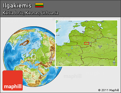 Physical Location Map of Ilgakiemis
