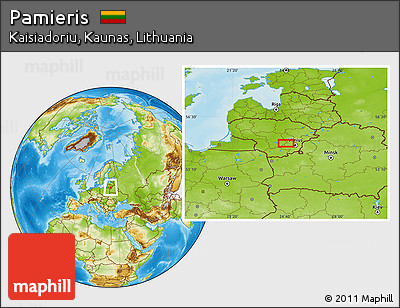Physical Location Map of Pamieris