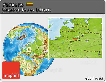 Physical Location Map of Pamieris