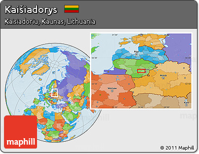 Political Location Map of Kaišiadorys