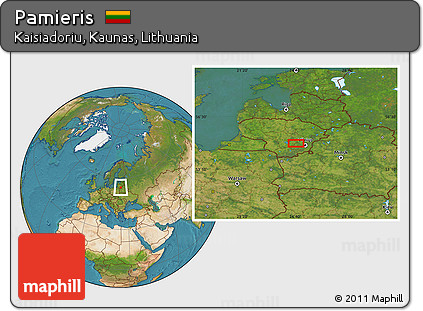 Satellite Location Map of Pamieris