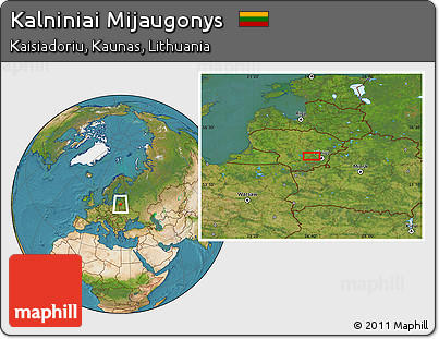 Satellite Location Map of Kalniniai Mijaugonys