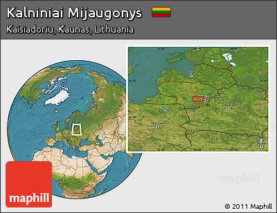 Satellite Location Map of Kalniniai Mijaugonys