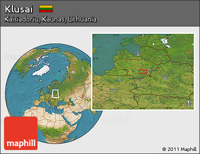 Satellite Location Map of Klusai