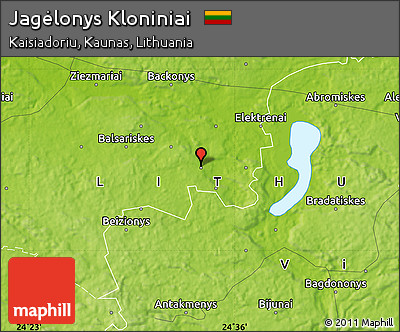 Physical Map of Jagėlonys Kloniniai
