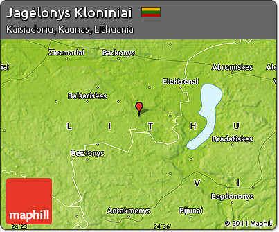 Physical Map of Jagėlonys Kloniniai