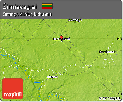 Physical Map of Žirniavagiai