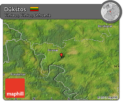 Satellite Map of Dūkštos