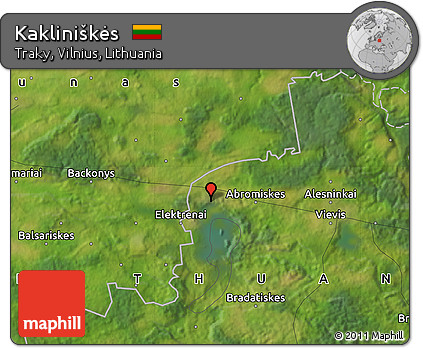 Satellite Map of Kakliniškės