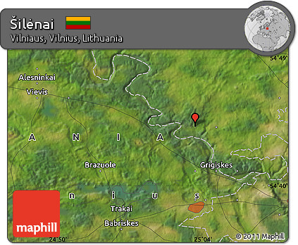 Satellite Map of Šilėnai