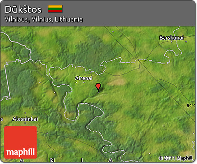 Satellite Map of Dūkštos