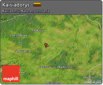 Satellite Map of Kaišiadorys