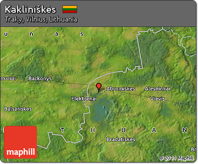 Satellite Map of Kakliniškės