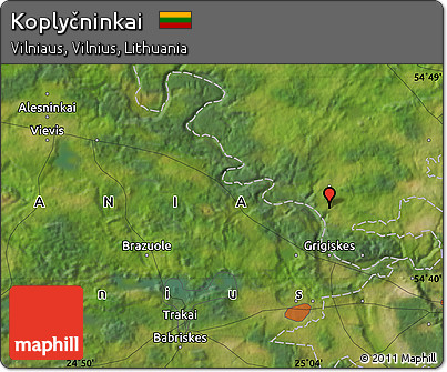 Satellite Map of Koplyčninkai