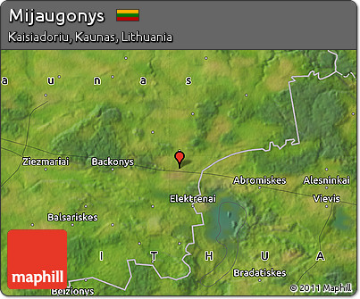 Satellite Map of Mijaugonys
