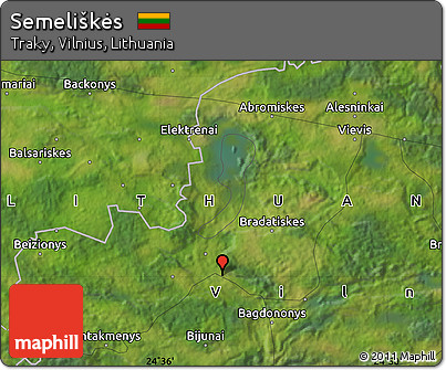 Satellite Map of Semeliškės