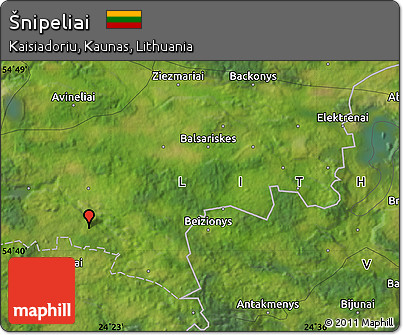 Satellite Map of Šnipeliai