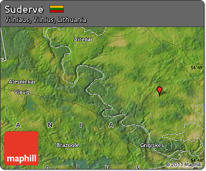 Satellite Map of Sudervė