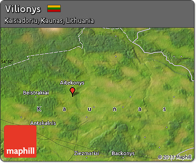 Satellite Map of Vilionys