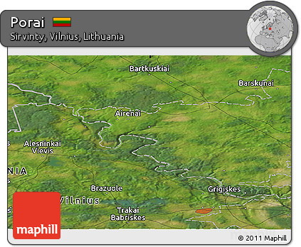 Satellite Panoramic Map of Porai