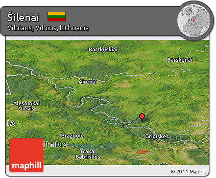 Satellite Panoramic Map of Šilėnai