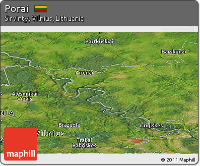 Satellite Panoramic Map of Porai